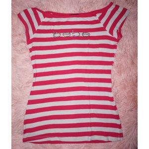Pink & White bebe Shirt